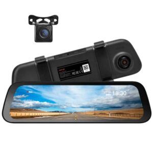 QAWACHH® Universal 11' Touch Screen Car 1080P HD Rearview Mirror Dash Cam Camera Video Recorder - best dash cam in india