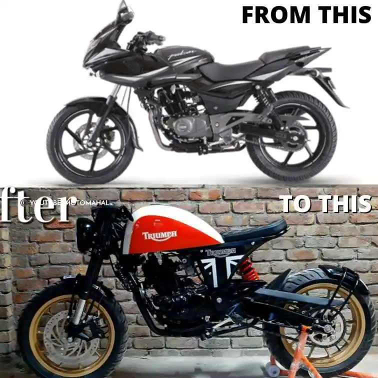Read more about the article Modified Bajaj Pulsar into Cafe Racer by Nikhil Custom Motorcycle