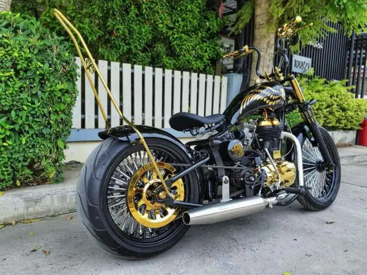 Modified Royal Enfield Into Bobber Style By Phoenix Custom Garage