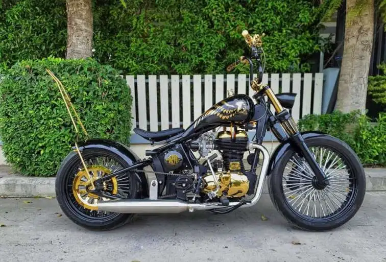 Modified Royal Enfield Into Bobber Style By Phoenix Custom Garage