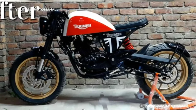 Modified Bajaj Pulsar into Cafe Racer by Nikhil Custom Motorcycle