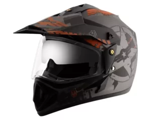 Vega Off Road DV Secret Dull Anthracite Black Helmet