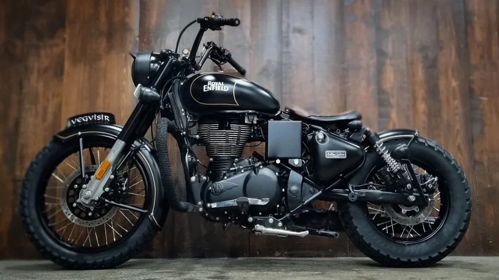 Modified Royal Enfield into a Classic Bobber