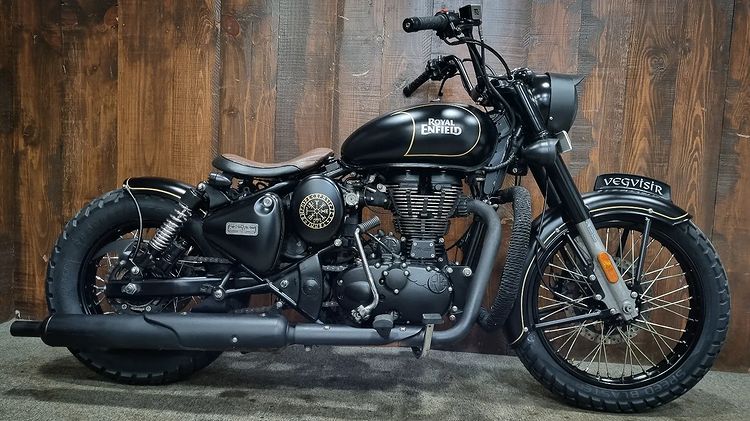 Modified Royal Enfield into a Classic Bobber