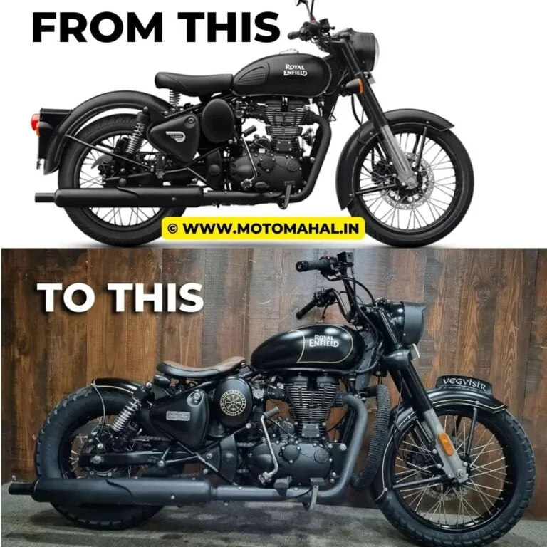Modified Royal Enfield into a Classic Bobber