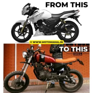 Read more about the article Modified TVS APACHE 180 INTO SCRAMBLER￼