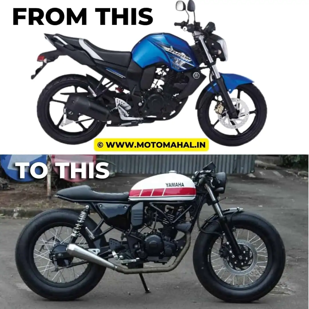 Read more about the article Modified Yamaha FZ into a Brat Cafe Racer