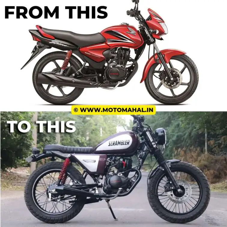 Read more about the article Modified Honda Shine into a Scrambler by Nikhil Custom