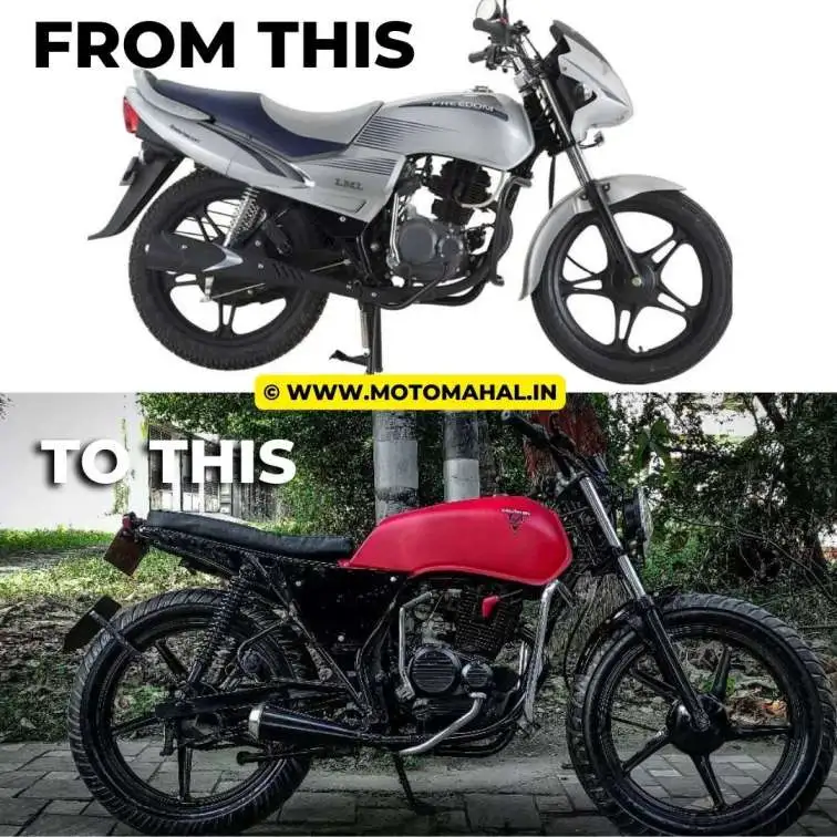 Modified LML Freedom by Rahul Custom Motorcycles