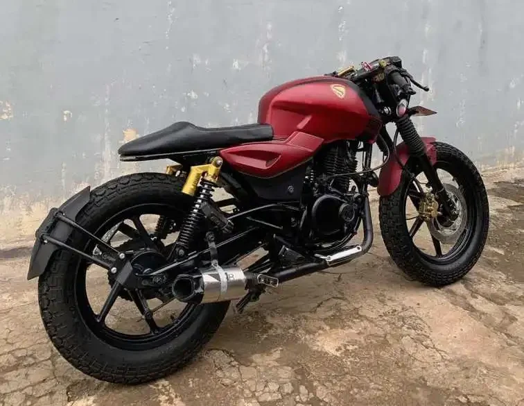 Modified Pulsar 200 into a Brat Style Cafe Racer