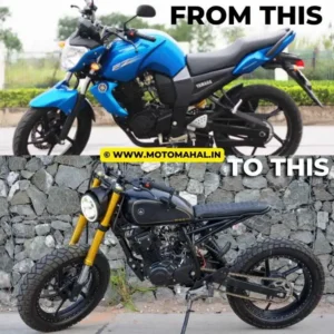 Read more about the article Modified Yamaha FZ16 into a Scrambler motorcycle