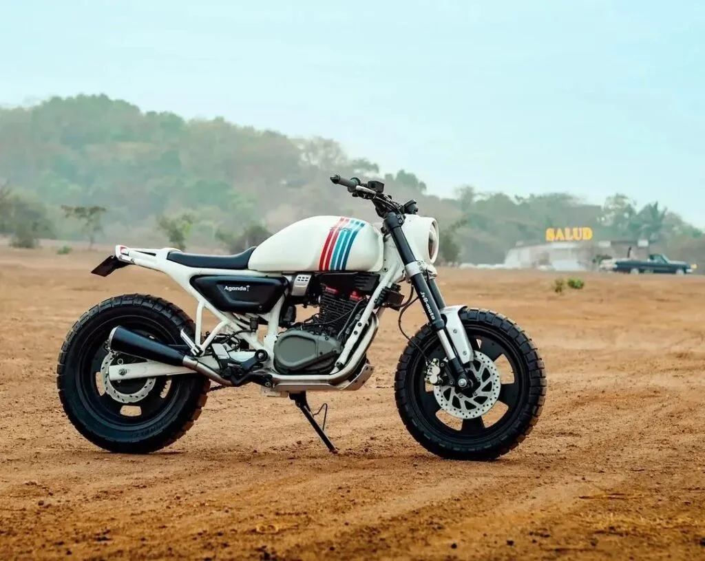 Modified TVS Ronin into a Street Tracker